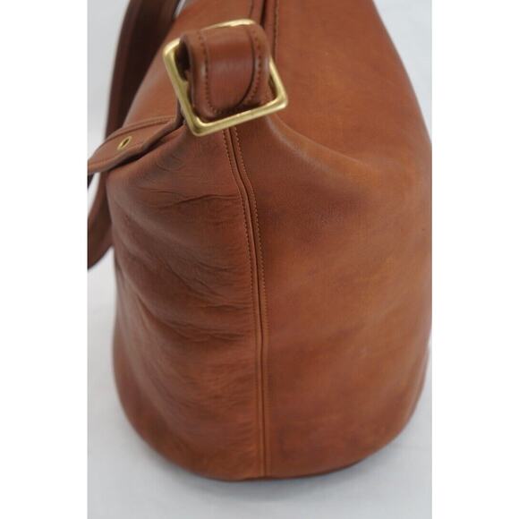 Vintage Coach Bucket Bag ~ Duffle Sac Large RARE 0712 Light Brown Made in USA - Picture 3 of 15